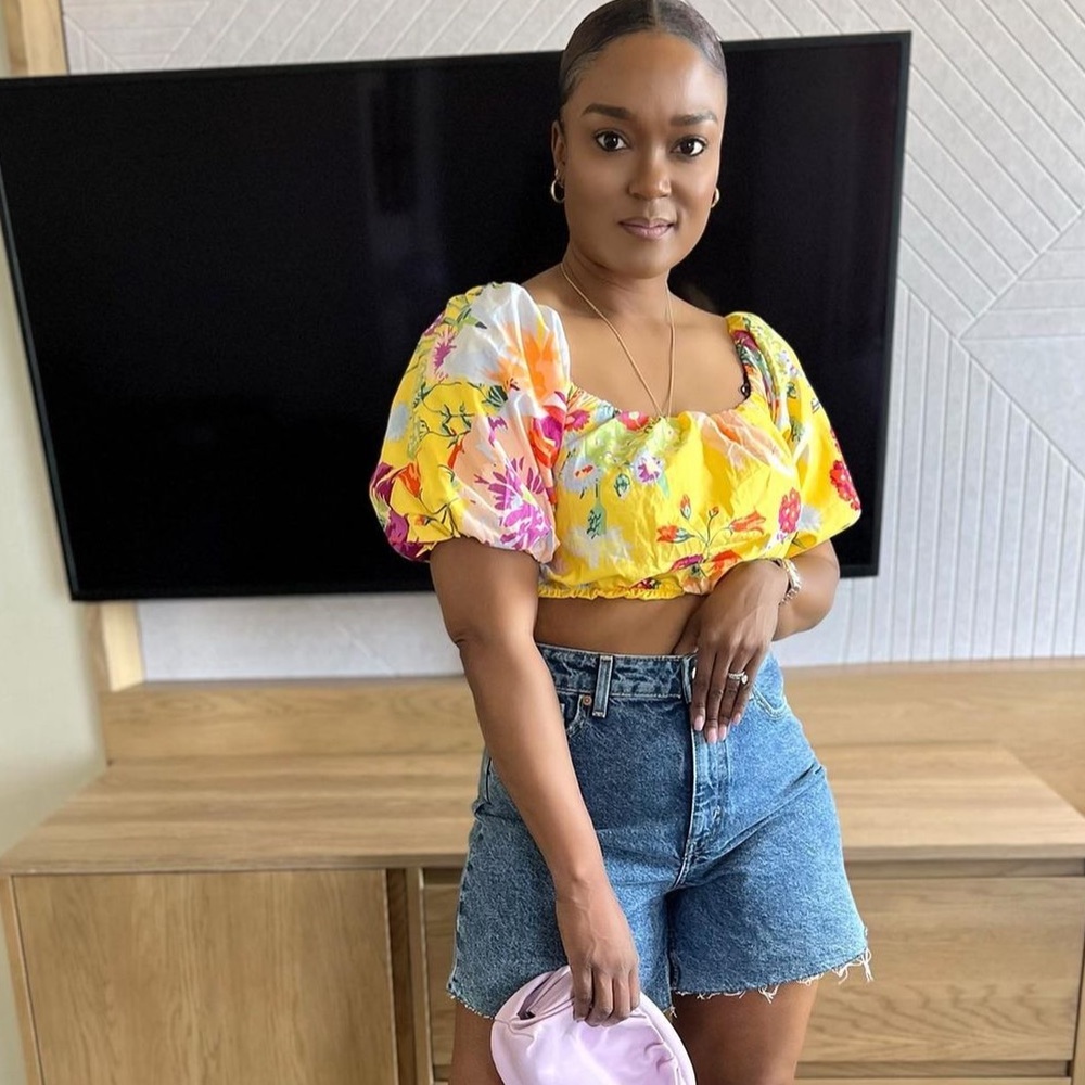 H&M Off The Shoulder Crop Top